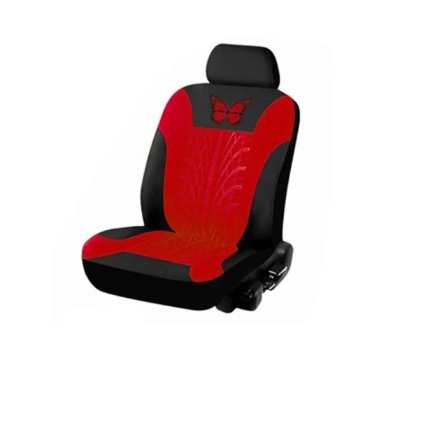 Framsätesöverdrag för bil 1 stycke däckdesign med fluga Skyddande bilsätesöverdrag polyester Snyggt mönster Lätt att underhålla grön