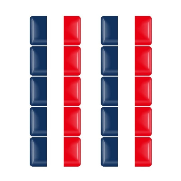 Frankrig flag klistermærker 10 stk. 1