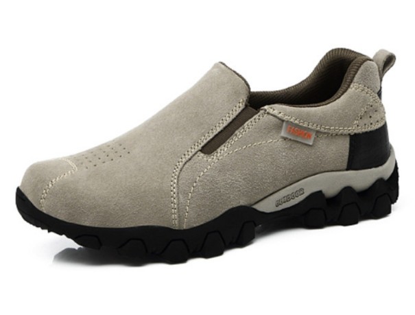 Freizeitschuhe für Herren hellgrau 44