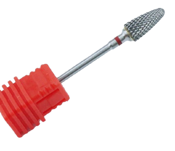 Fresa de diamante para manicure cone T821 vermelho