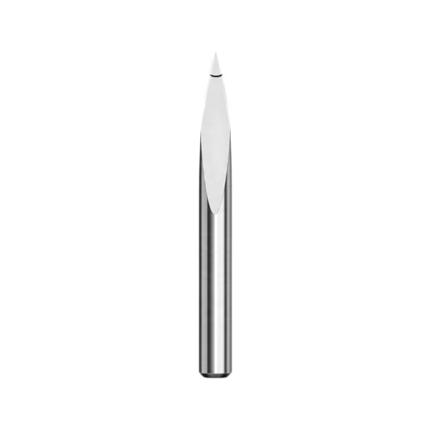 Freze CNC pentru gravare 20° x 0,1 mm Set 10 bucăți Freze V din carbură Cuțit 3,175 mm Lungime 33 mm Argintii Pentru gravare fină 1