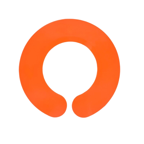 Frisørkrave til klipning orange