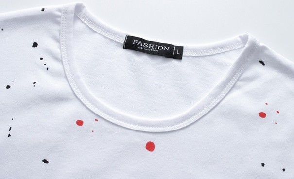 Fritidsset för män - T-shirt och blå shorts J2235