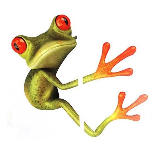 Frø bil klistermærke 1