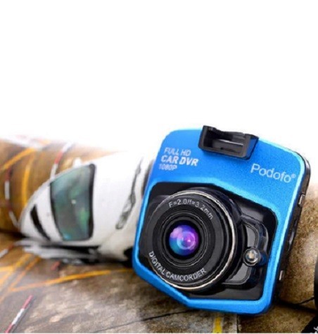 Front Full HD autocamera met nachtzicht blauw