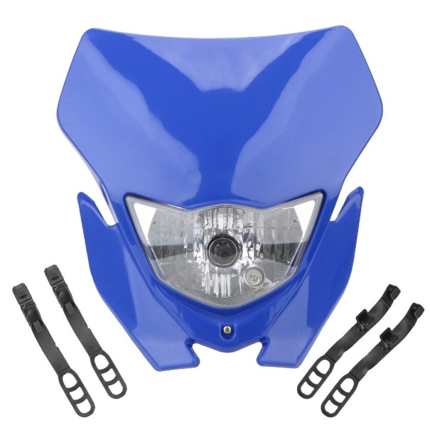 Front Mask with Light for Motorcycle N70 blue