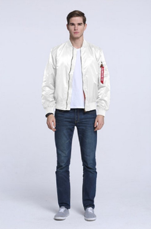 Frühjahrs-/Herbstunisexjacke J3045 weiß XXS