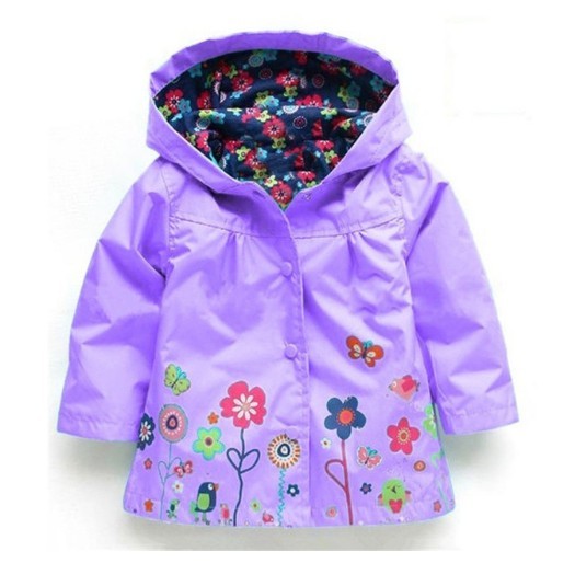 Frühlings-/Herbst-Kinderjacke – Lila 2