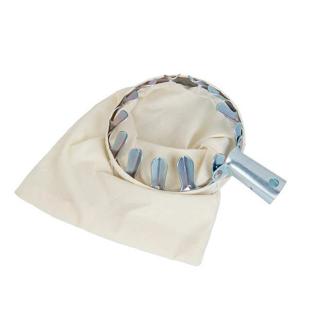 Fruit Picker with Cotton Bag Metal Ring with Rounded Fingers Diameter 16 cm Clamp for Attaching to Pole Fruit Collection from Trees 1