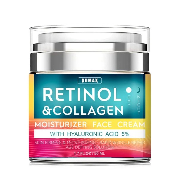Fugtgivende ansigtscreme med retinol og 5% hyaluronsyre Retinol ansigtscreme 50 ml 1