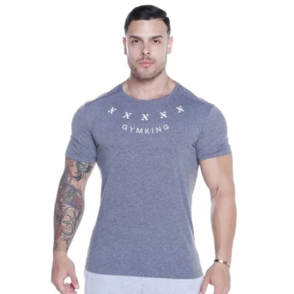 Functioneel T-shirt voor heren F1763 grijs XS