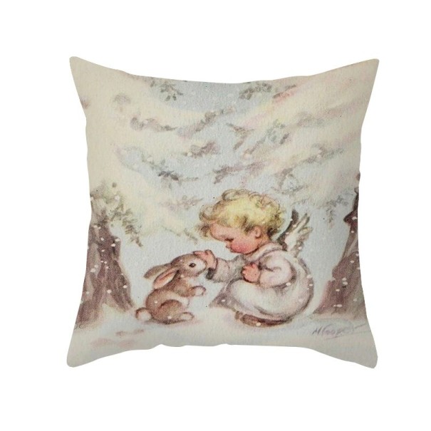 Funda de almohada con temática navideña 4