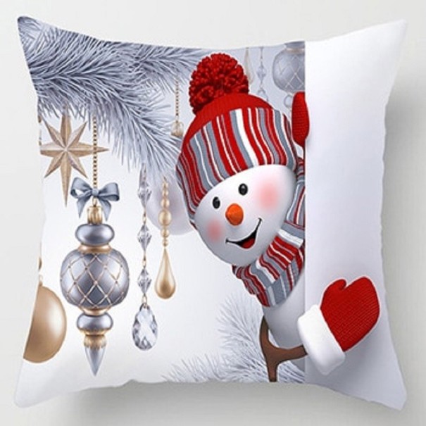 Funda de almohada de muñeco de nieve 8