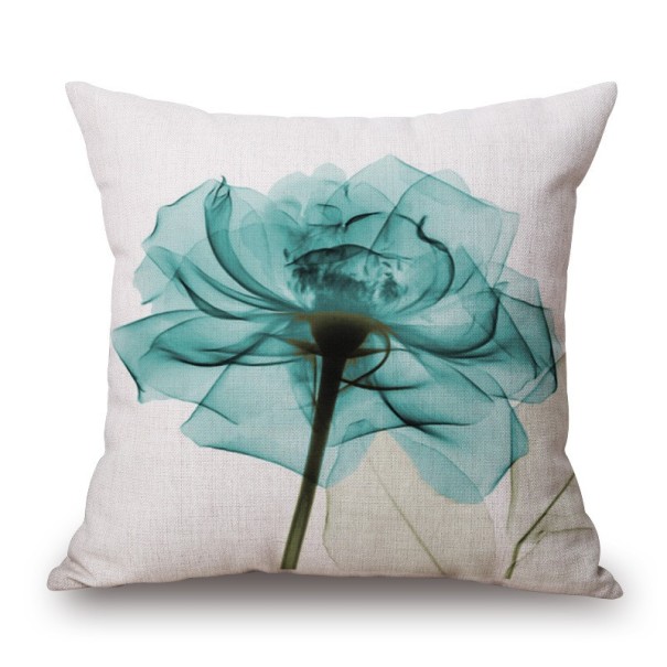 Funda de almohada floral 45 x 45 cm 3