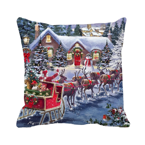 Funda de almohada navideña de Papá Noel 6