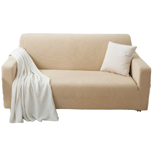 Funda de asiento beige Sofá de 4 plazas (215 - 300 cm)