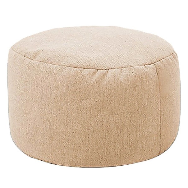 Funda de color para taburete 30×20 cm con cremallera de lino de algodón para rellenar con espuma o textil para una cómoda asiento beige
