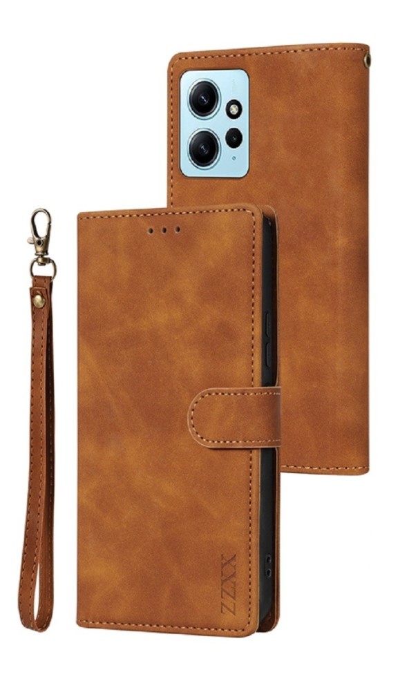 Funda de piel tipo libro para Xiaomi Redmi Note 9 amarillo