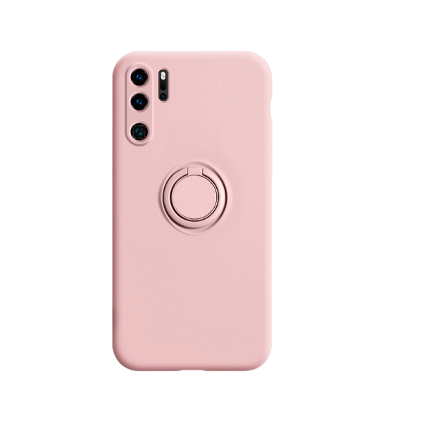 Funda de silicona magnética para Huawei P20 rosa claro