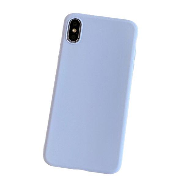 Funda de silicona mate para Huawei P40 Lite azul claro