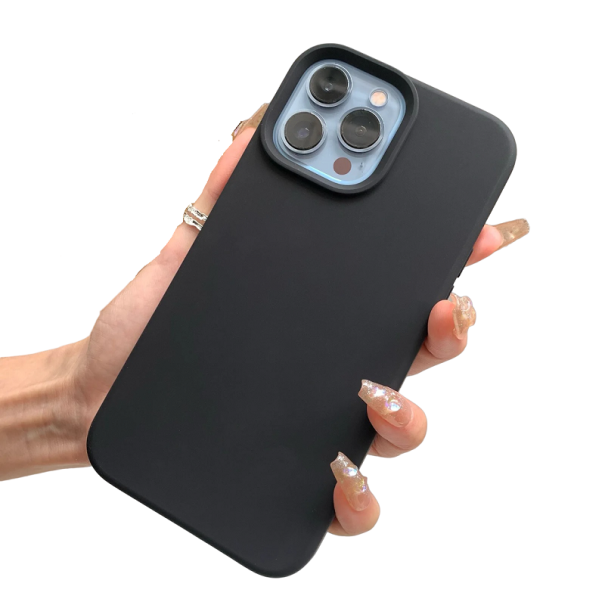 Funda de silicona para iPhone 15 Pro B2000 negro