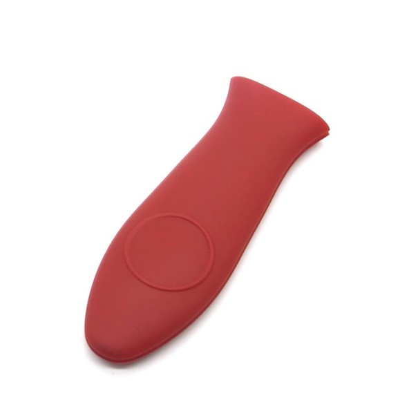 Funda de silicona para mango de sartén rojo