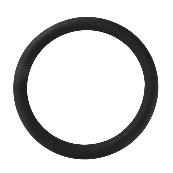 Funda de silicona para volante de 33-43 cm, elástica, antideslizante, accesorio protector universal, suave, para volante de dirección asistida. negro