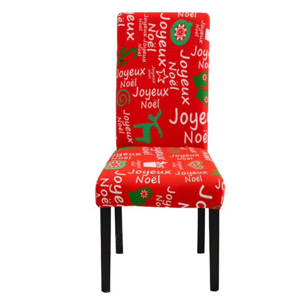 Funda de silla con texto "Merry Christmas" 3 Funda de silla con texto "Merry Christmas" 3