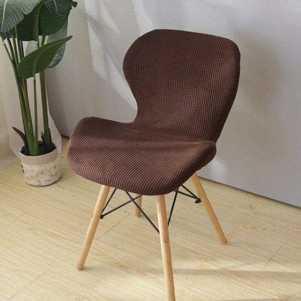 Funda de silla E2353 marrón oscuro