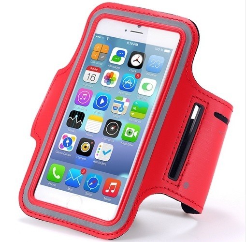 Funda deportiva para móvil rojo 6