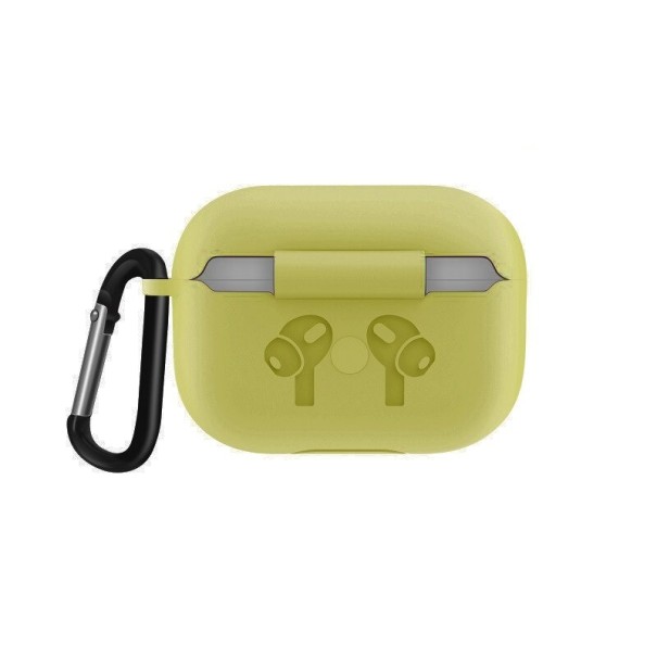 Funda protectora con mosquetón para Apple Airpods Pro K2157 amarillo