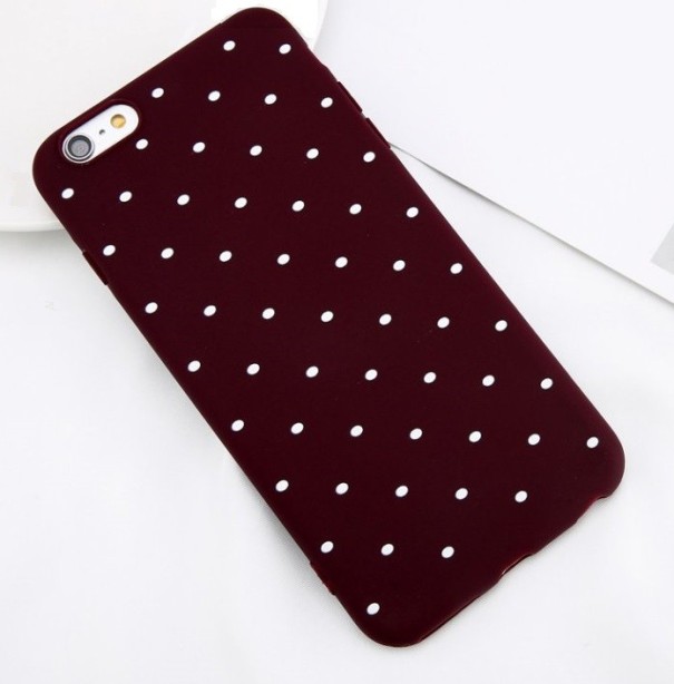 Funda protectora con puntos J2033 burdeos 8 Plus