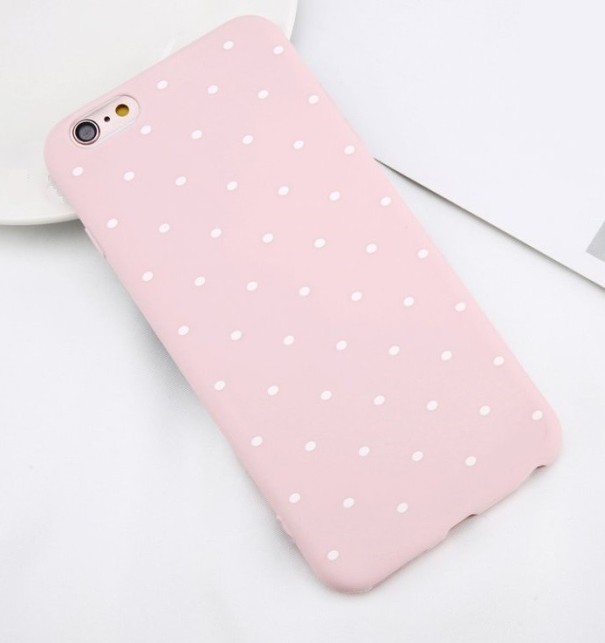 Funda protectora con puntos J2033 rosa X