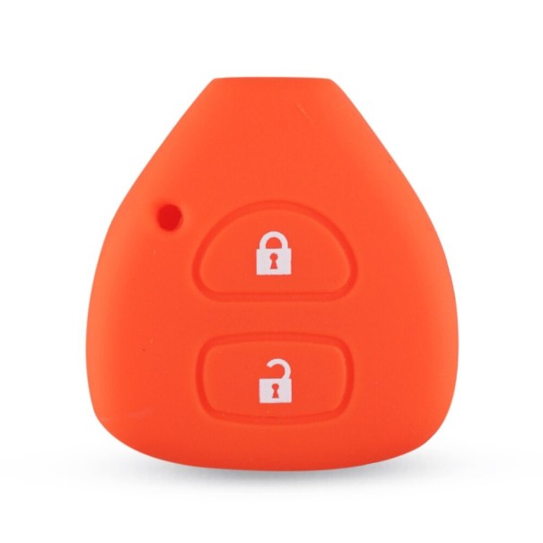 Funda protectora de silicona para llave de Toyota naranja