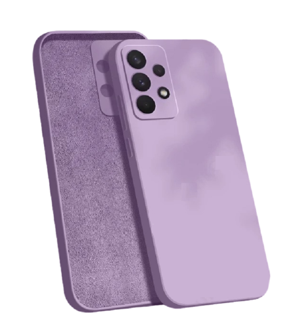 Funda protectora de silicona para Samsung Galaxy S23 Ultra B2018 morado claro