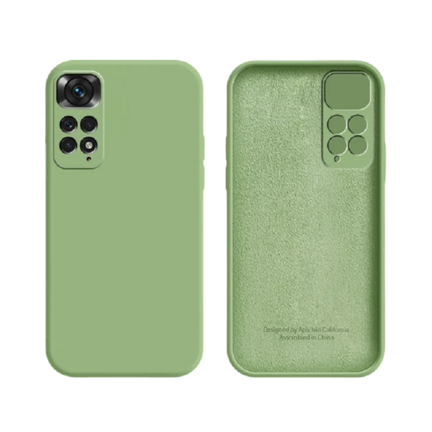 Funda protectora de silicona para Xiaomi Redmi 10 2022 verde claro
