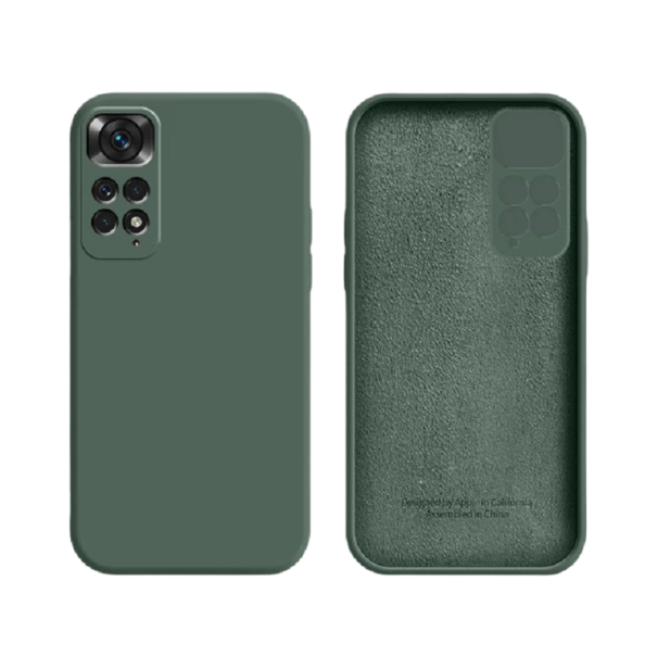 Funda protectora de silicona para Xiaomi Redmi Note 10 verde