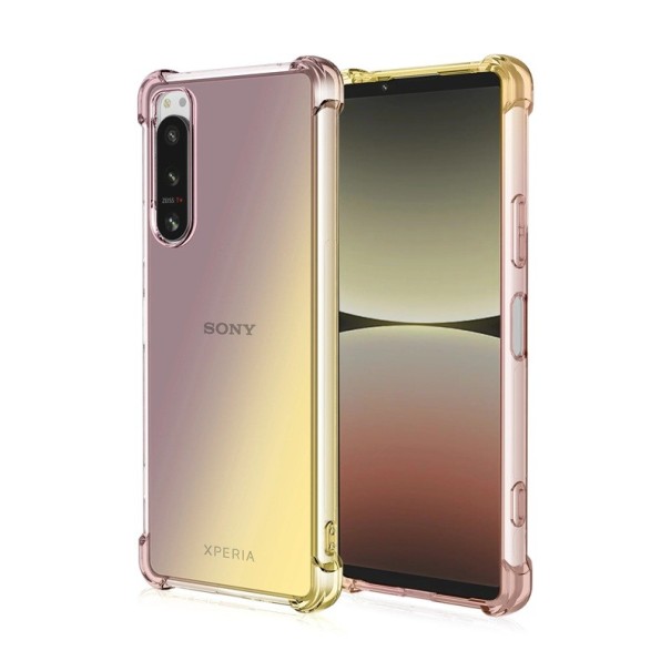 Funda protectora de TPU para Sony Xperia 1 IV Cubierta antiarañazos Funda duradera antideslizante dorado