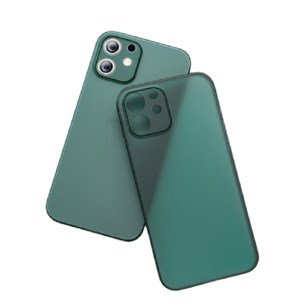 Funda protectora mate para iPhone 13 mini verde