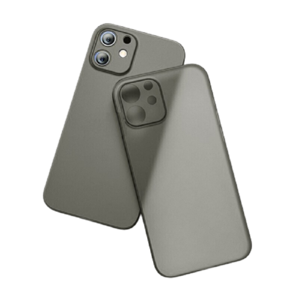 Funda protectora mate para iPhone 13 Pro Max gris