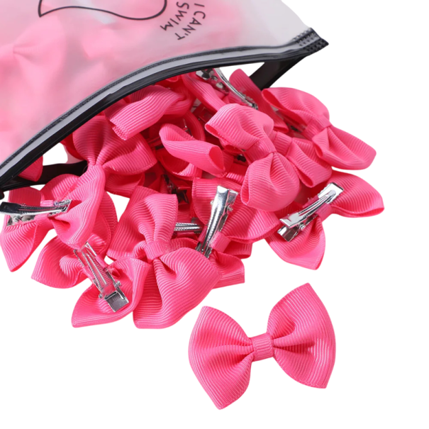 Fundițe de păr 10 buc Agrafe de funde Accesorii de păr elegante Fundițe de păr colorate Agrafe de păr elegante pentru fete și femei roz