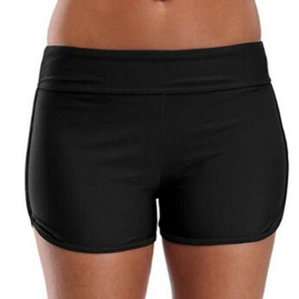 Fundo de fato de banho feminino P754 preto XS