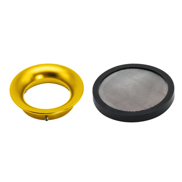 Funnel de admisie pentru carburator 55mm cu plasă din aliaj de aluminiu CNC Componentă de tuning universală pentru motociclete, scutere, ATV-uri aur