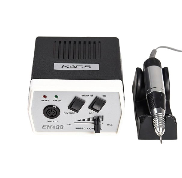 Furadeira de unhas com acessórios preto