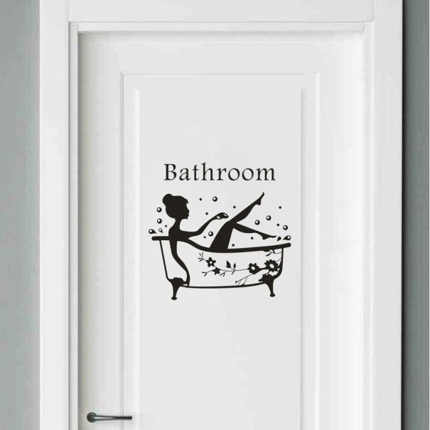 Fürdőszoba ajtó matrica 1