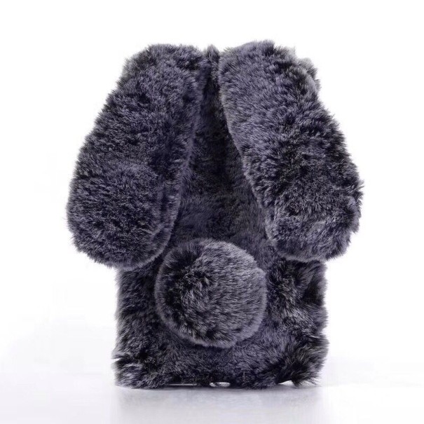 Furry etui na telefon komórkowy z królikiem ciemnoszary S5