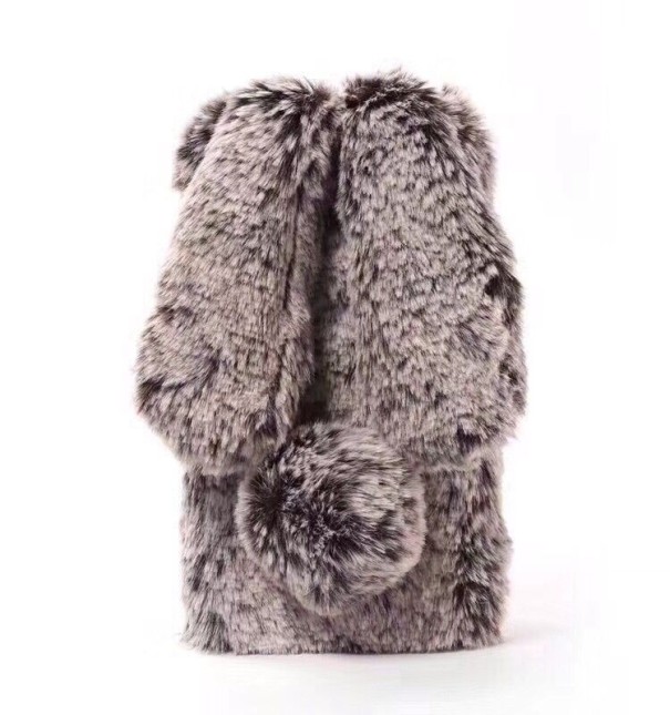 Furry mobiltelefonfodral med kanin brun J5 2015