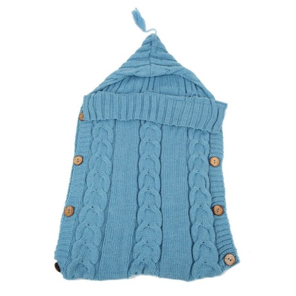 Fusak pour enfants avec boutons bleu