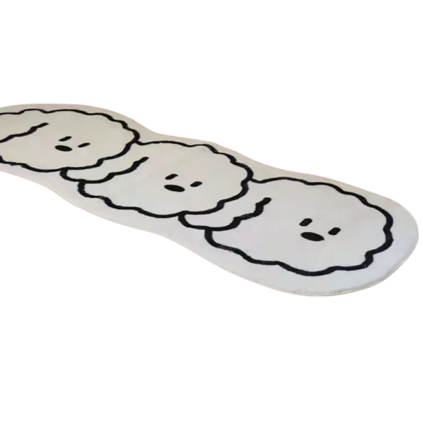 Fußmatte mit Tiermuster, 50 x 80 cm, dekorativer Teppich für Wohnzimmer, Schlafzimmer, Kinderzimmer, wasserdichte Anti-Rutsch-Matte 1
