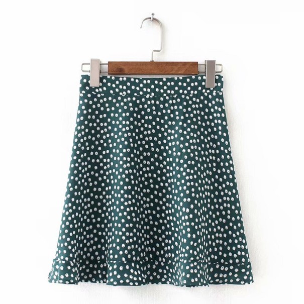 Fusta mini pentru femei cu model A1063 verde S